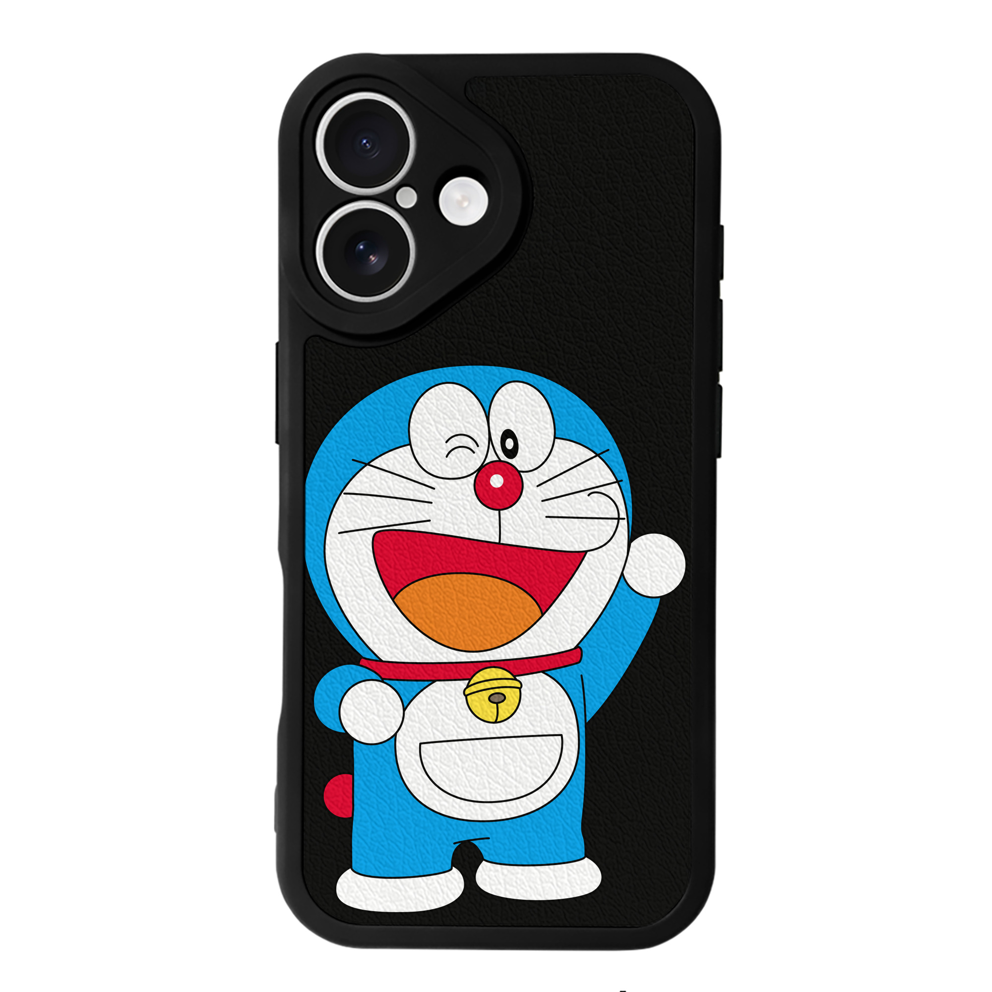 （画像用） ドラえもん Doraemon 【iPhone 16シリーズ対応】シリコンスマホケース（レザー調） 材質：シリコン